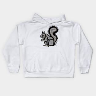 Squirrel Ajidamoo ᐊᒋᑕᒧᐅ Indigenous WAWEZHI CANADA Kids Hoodie